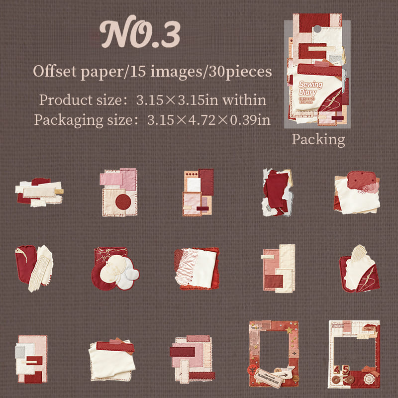 Sewing Theme Sticker Set