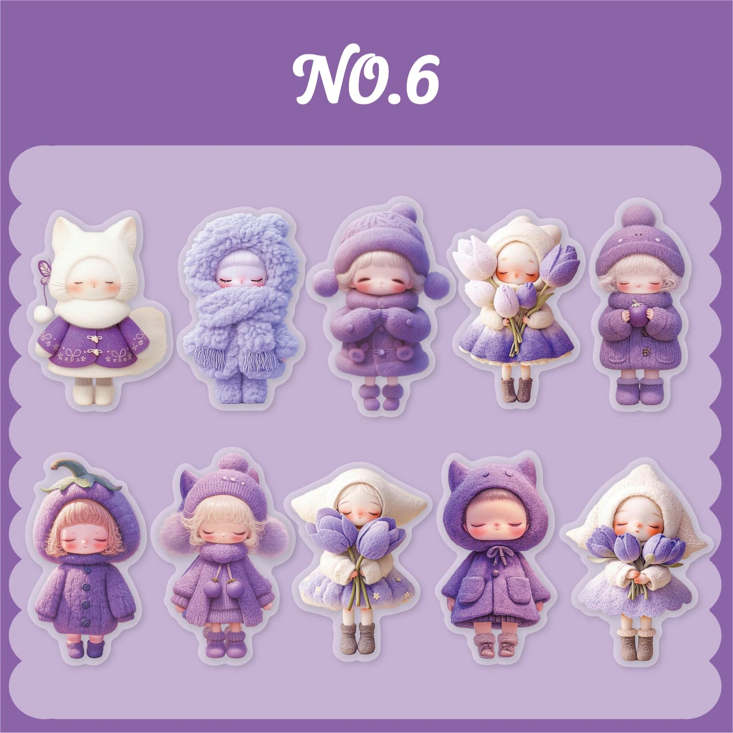 Cute Characters Sticker Pack