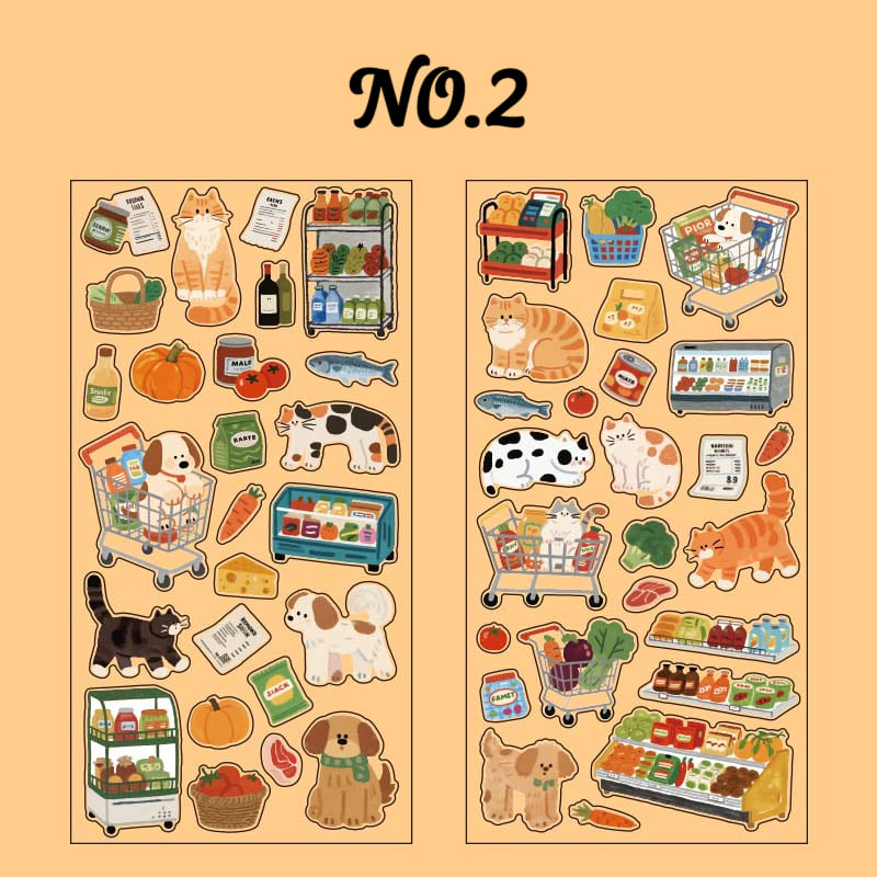 Daily Cute Stickers - for Journal Decoration