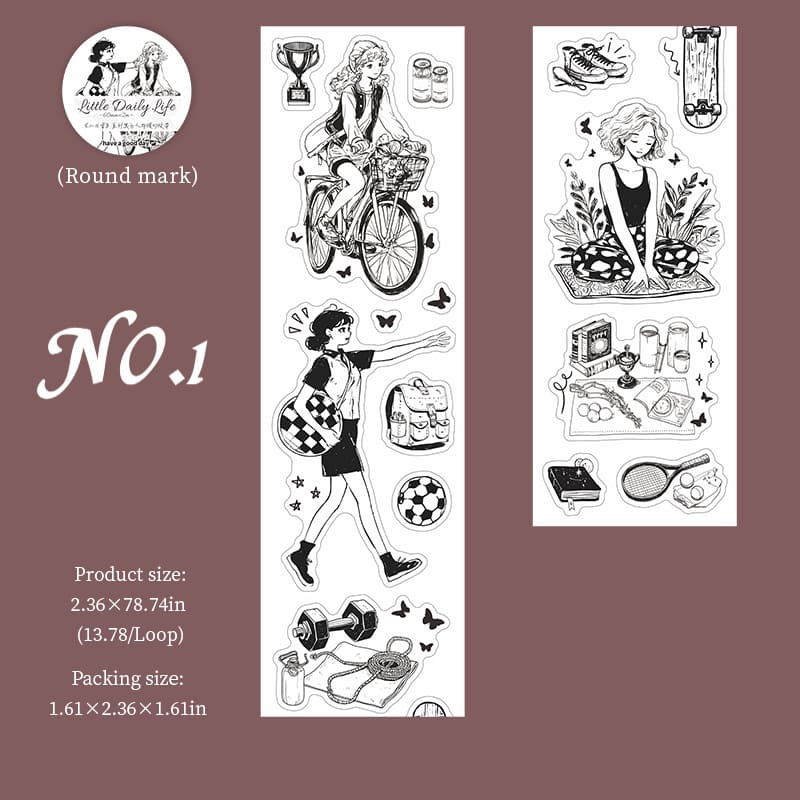 Exercise Routine Die-Cut  Tape