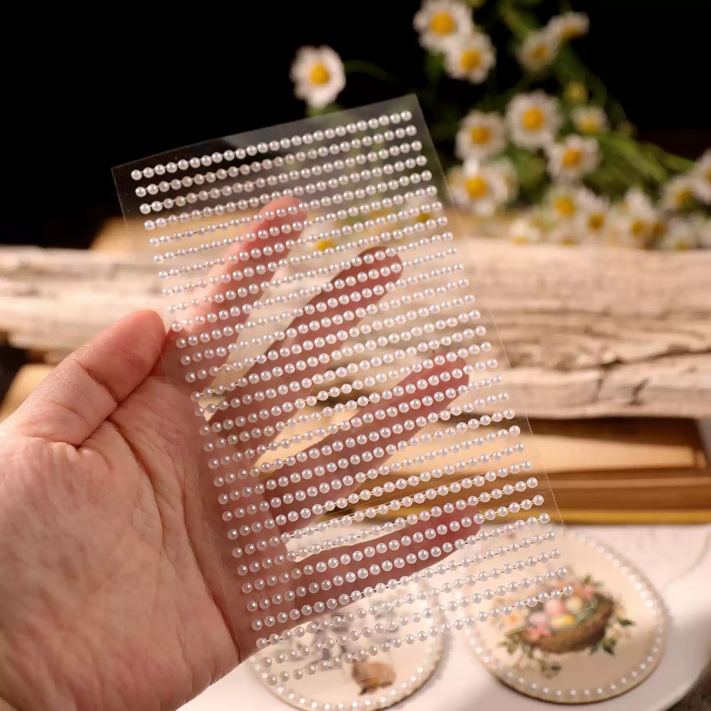 DIY Scrapbook Decorative Pearl Stickers