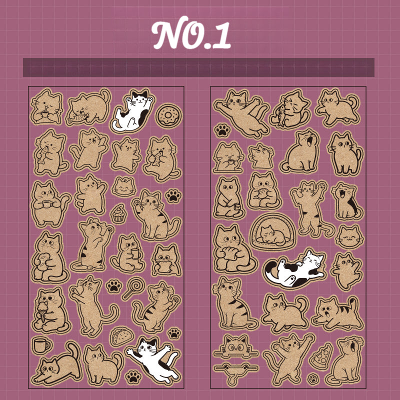 Adorably Cute Cat Stickers