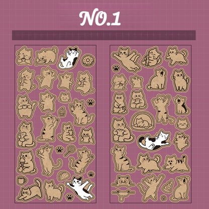 Adorably Cute Cat Stickers