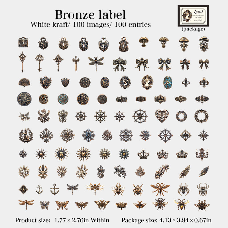 100PCS The Mystery Box Sticker Collection