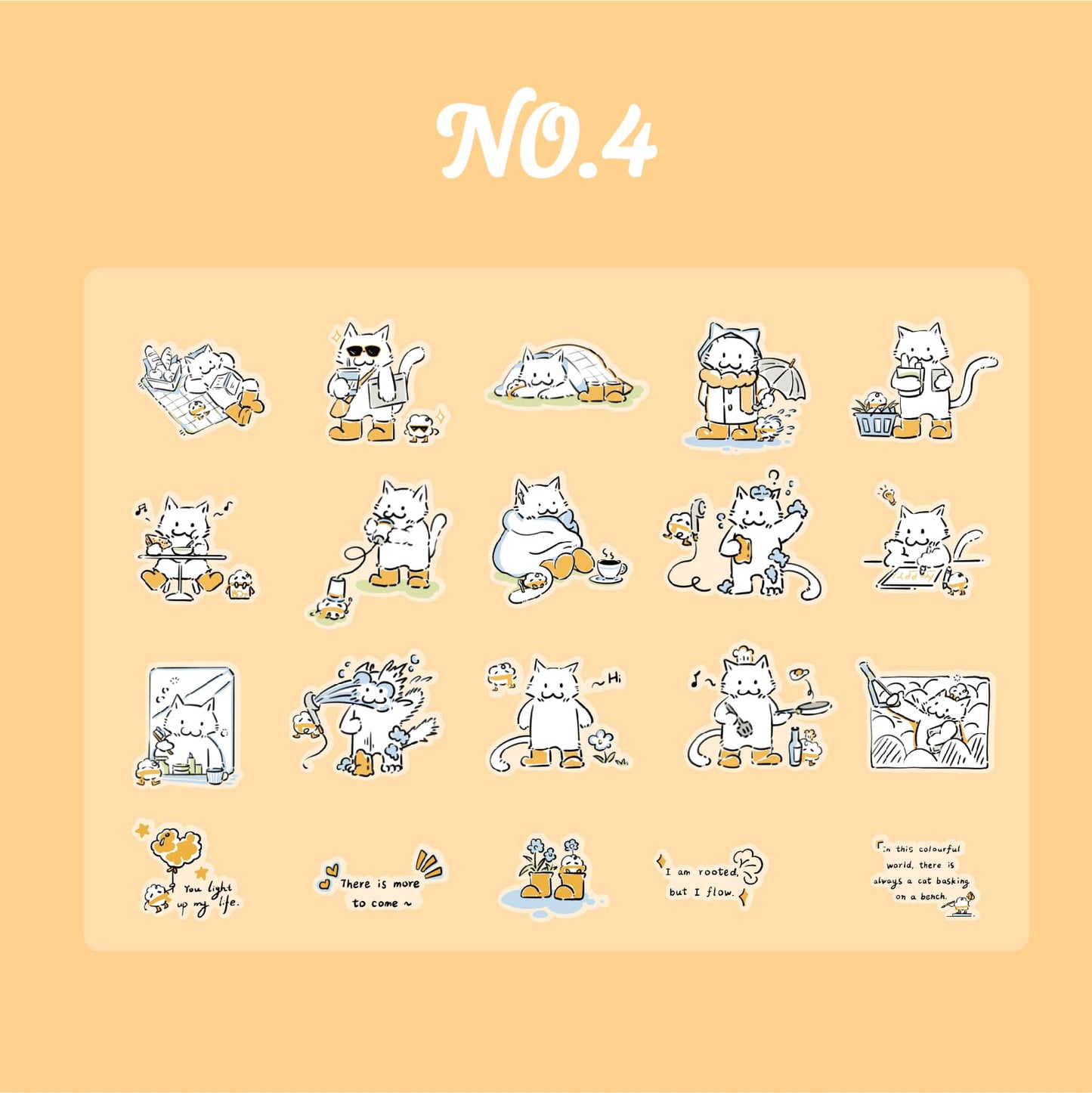 Cats & Dogs in Rain Boots Stickers