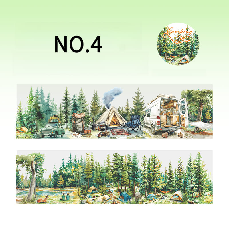 Camping Theme PET Tape