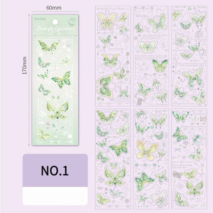 Foil Butterfly Stickers
