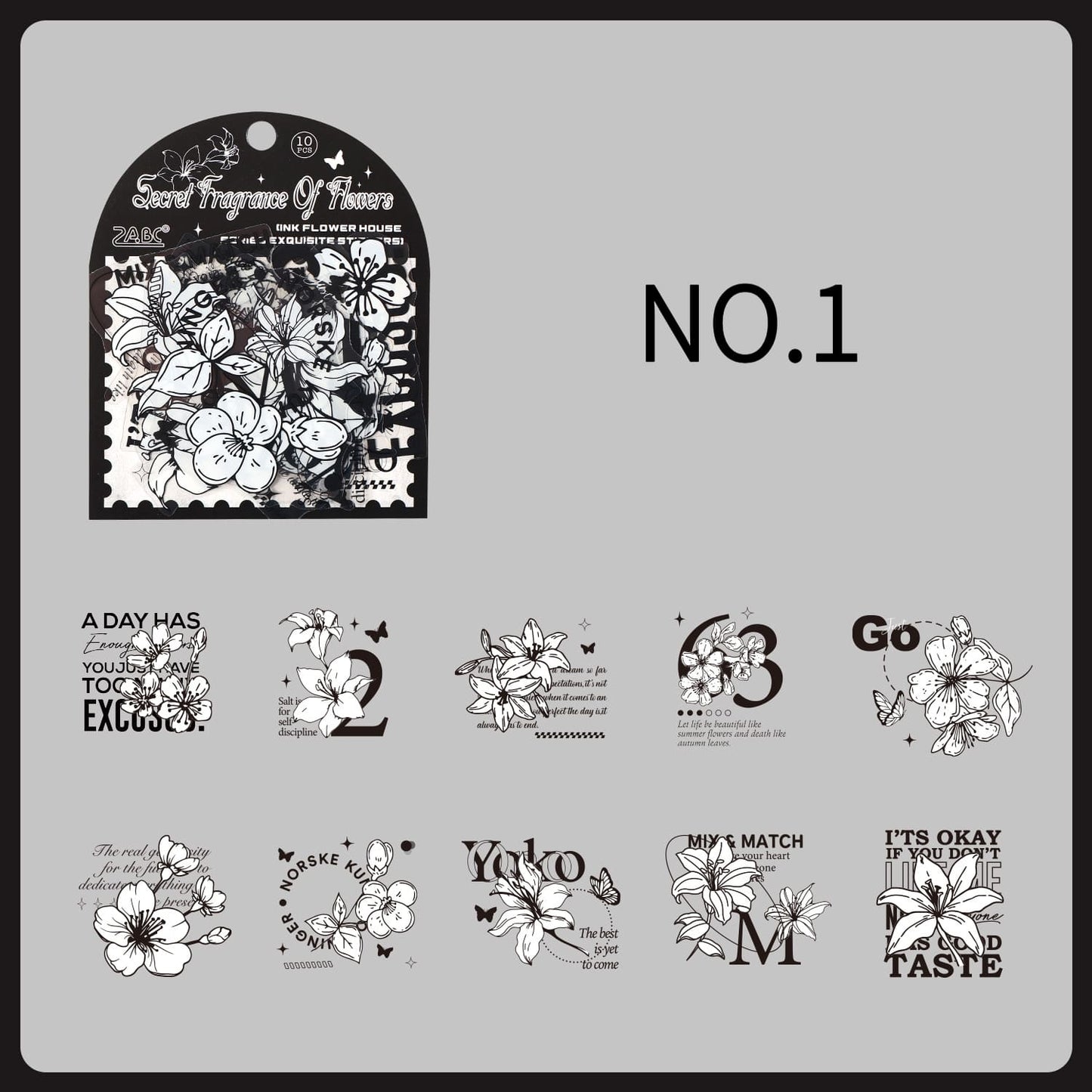 Ink Bloom Sticker Pack