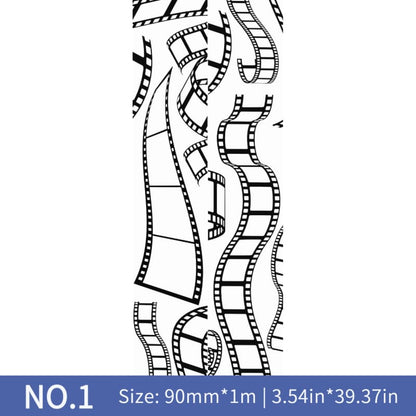 Music Note & Film Frame One Cycle PET Tape