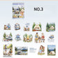 Camping PET sticker – outdoor adventure scrapbook and travel journal