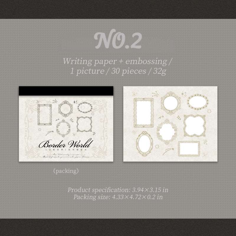 Frame Notes - Vintage Border Memo Pads