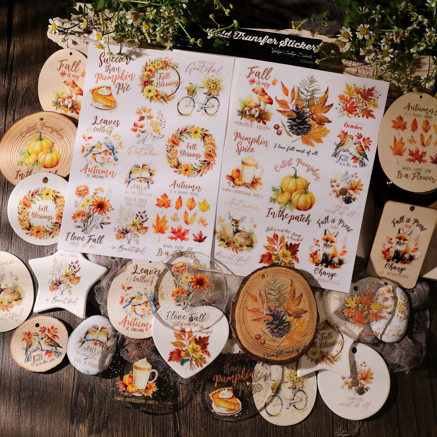 Autumn Theme Transfer Sticker