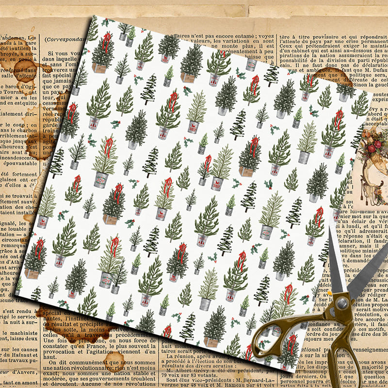 Christmas Scrapbook Paper - Collection 1