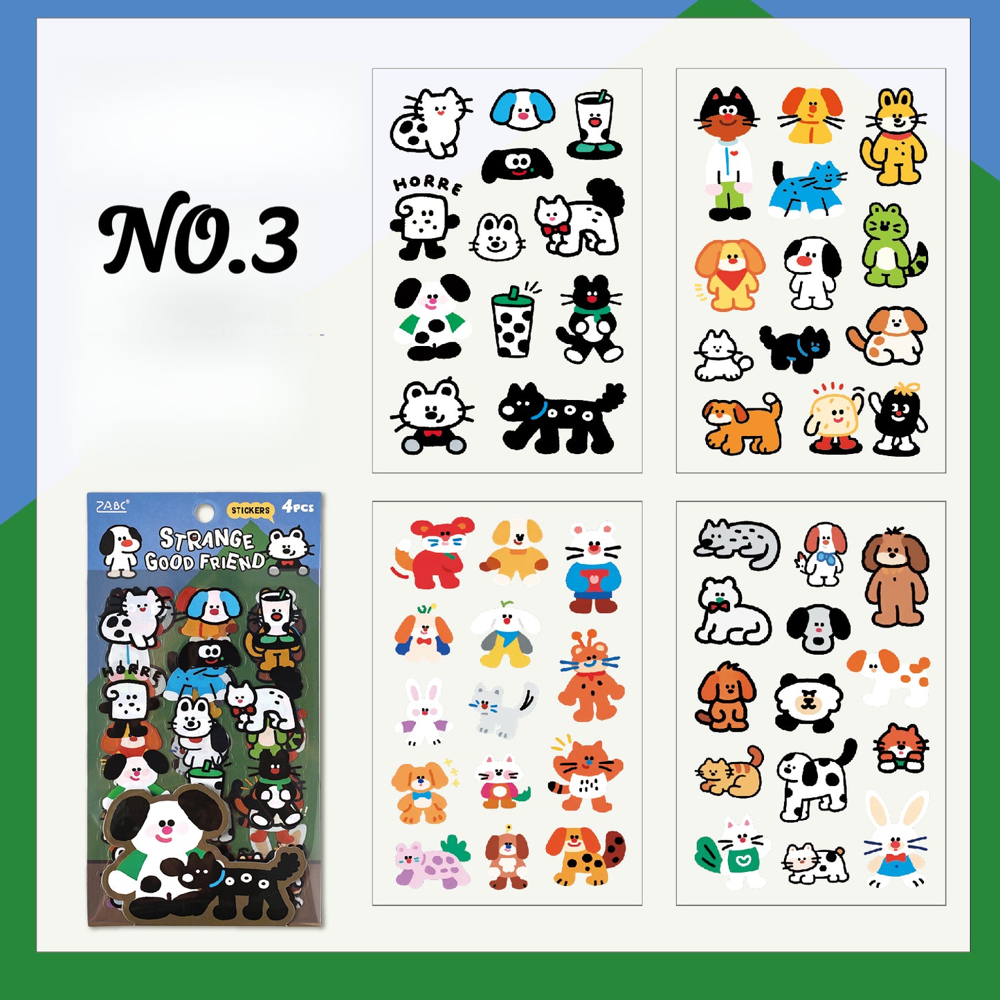 Whimsical Doodle Sticker Set