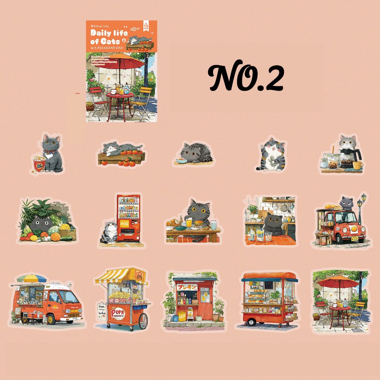 Meow's Daily Life Sticker Pack