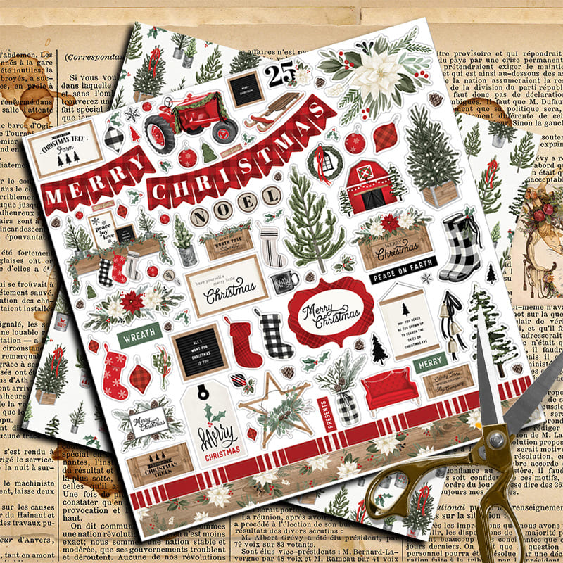 Christmas Scrapbook Paper - Collection 1