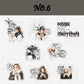 Autumn Winter Girl Character Stickers