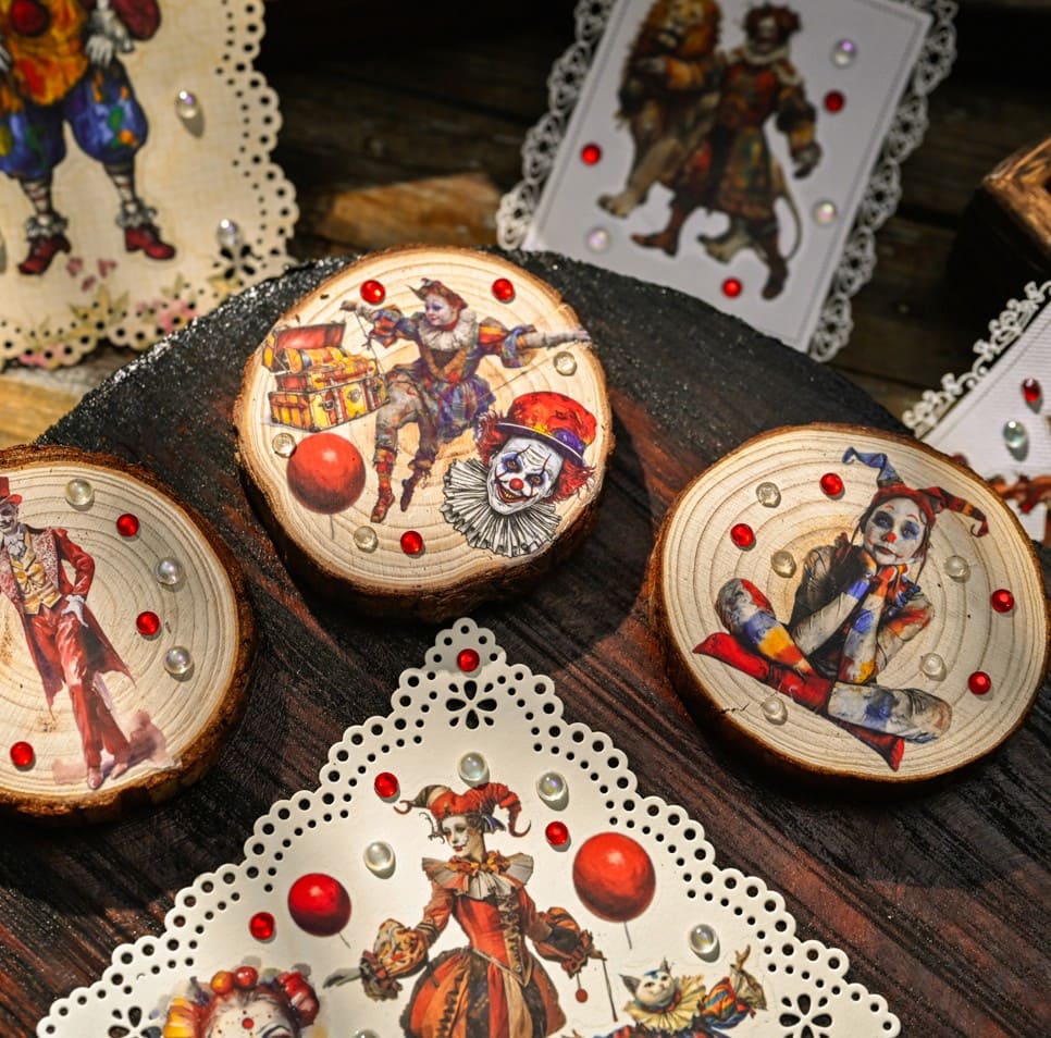 Retro Circus Transfer Sticker-2