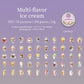 A jar of food Stickers-100PCS