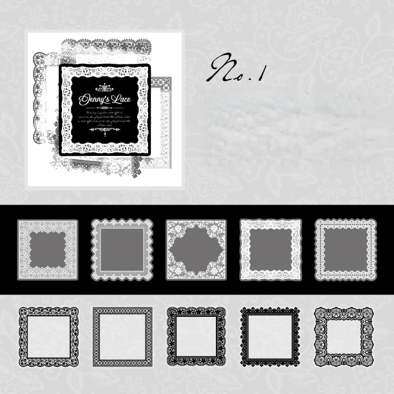 Lace-Inspired Sticker Collection