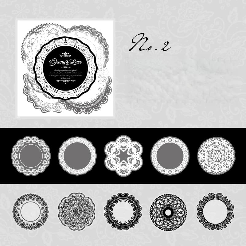 Lace-Inspired Sticker Collection