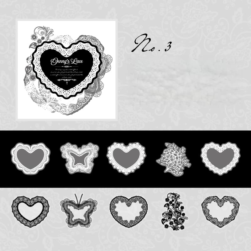 Lace-Inspired Sticker Collection