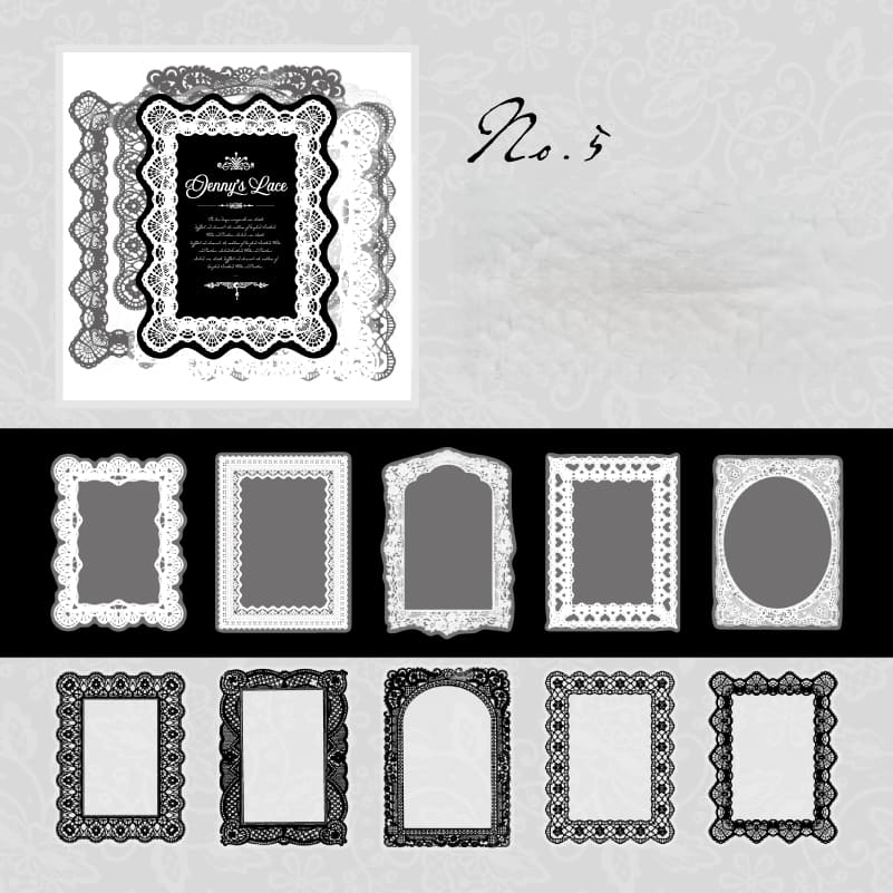 Lace-Inspired Sticker Collection