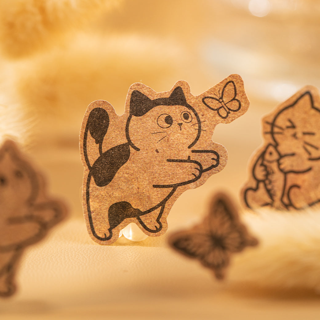 Adorably Cute Cat Stickers