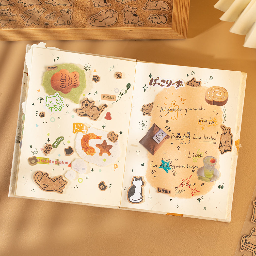 Adorably Cute Cat Stickers