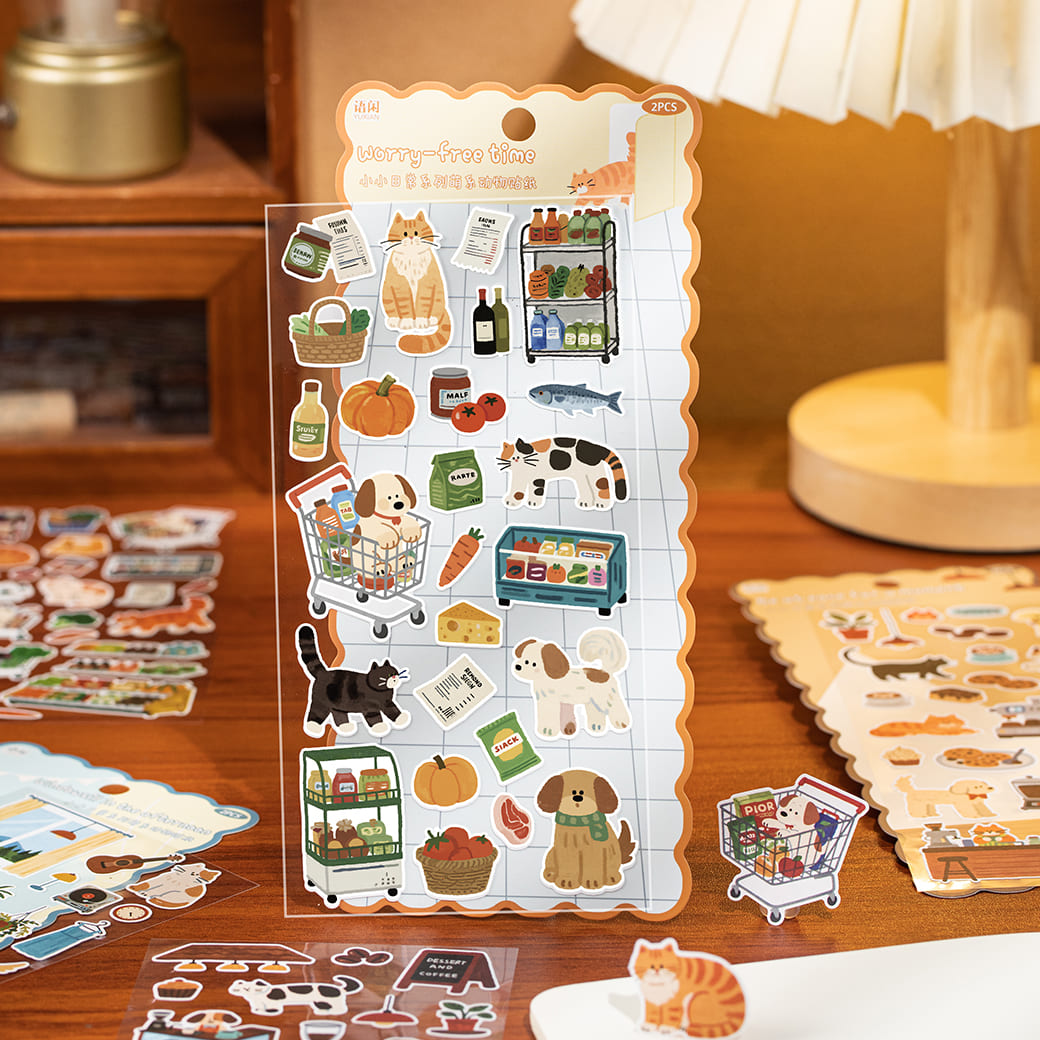 Daily Cute Stickers - for Journal Decoration
