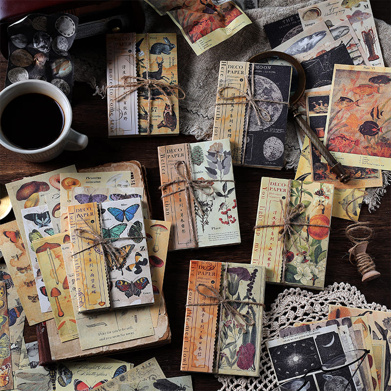 60PCS Nature Aesthetic Scrapbook Paper