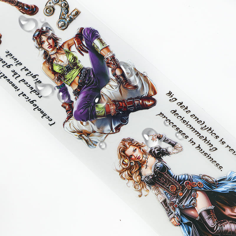 4PCS Punk Series PET/Washi Tape Set