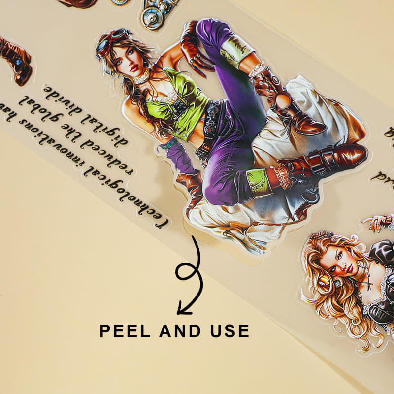 4PCS Punk Series PET/Washi Tape Set
